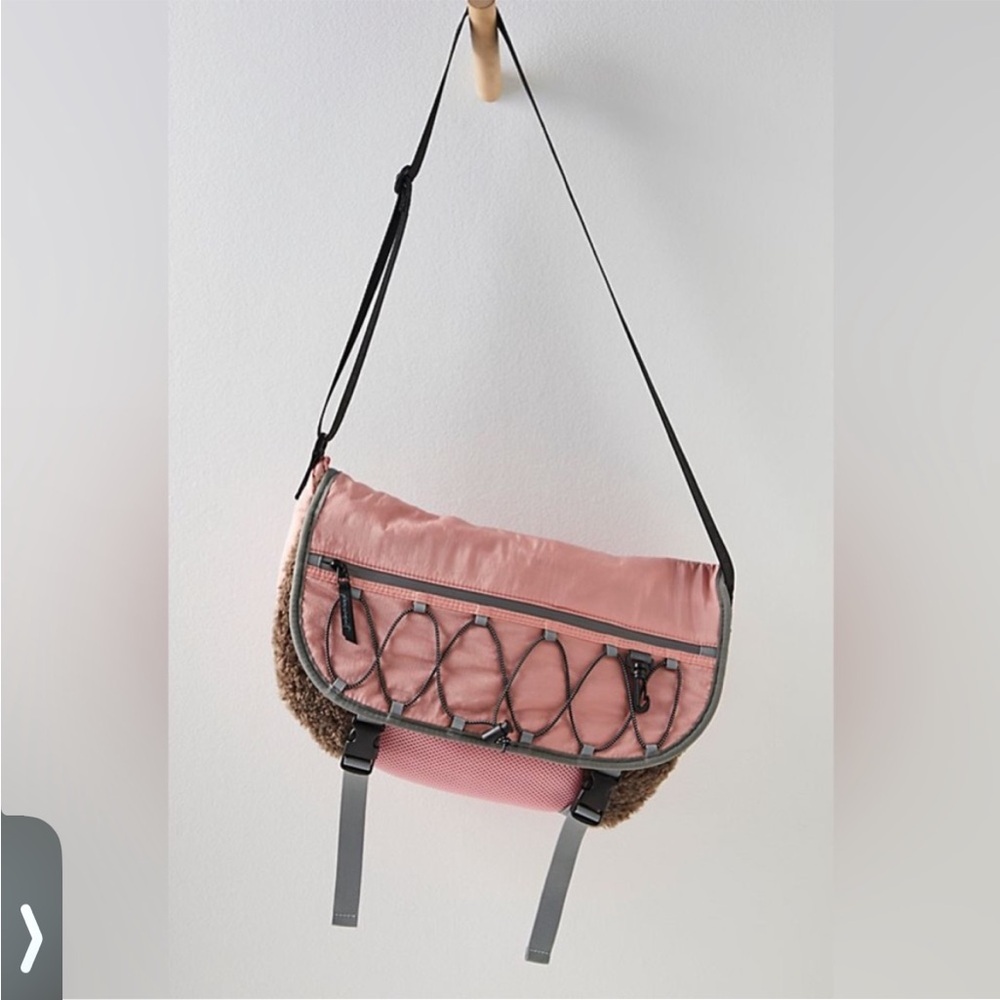 Free People FP Movement Playoff Sherpa Cross Body Messenger Bag